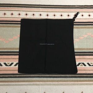 Giuseppe Zanotti black drawstring dustbag new